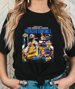 Legion hoops Los Angeles Lakers projected starting 5 shirt