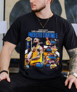 Legion hoops Los Angeles Lakers projected starting 5 shirt