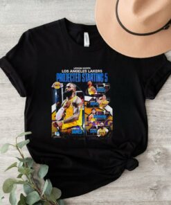 Legion hoops Los Angeles Lakers projected starting 5 shirt