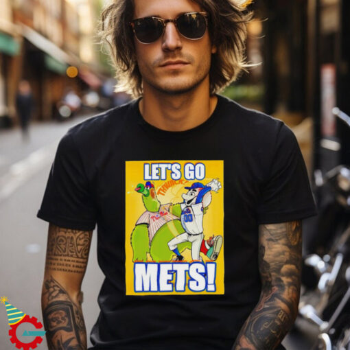 Let’s go Mets New York Mets Grimace beats Phanatic Philadelphia Philly MLB shirt