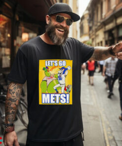 Let’s go Mets New York Mets Grimace beats Phanatic Philadelphia Philly MLB shirt