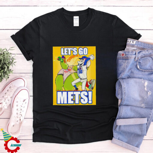 Let’s go Mets New York Mets Grimace beats Phanatic Philadelphia Philly MLB shirt