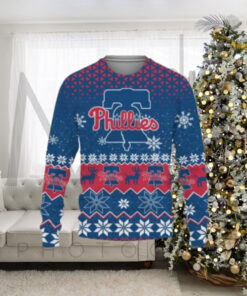 Liberty Bell Pattern Philadelphia Phillies Ugly Christmas Sweater