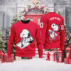 Los Angeles Angels Ugly Christmas Sweater Red With Custom Name Option