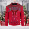 Los Angeles Angels Ugly Christmas Sweater Santa Dabbing Festive Design