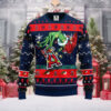 Los Angeles Angels Christmas Sweater With Santa, Snowman And Gifts