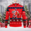 Los Angeles Angels Ugly Christmas Sweater Bold Red Logo Design