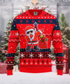 Los Angeles Angels Ugly Christmas Sweater Santa Dabbing Festive Design