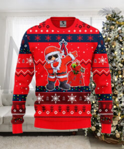 Los Angeles Angels Ugly Christmas Sweater Santa Dabbing Festive Design