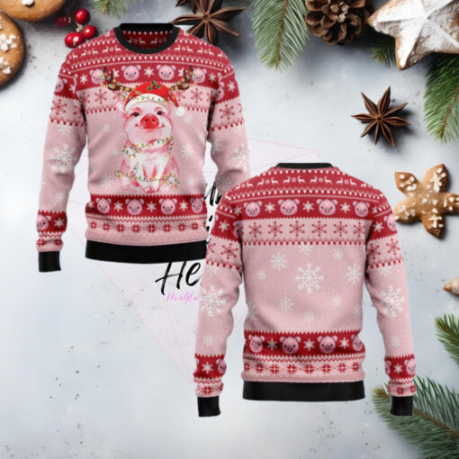 Lovely Pig Ugly Christmas Sweater