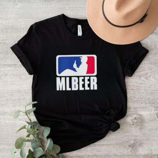 MLBeer MLB parody logo funny baseball and beer lover shirt