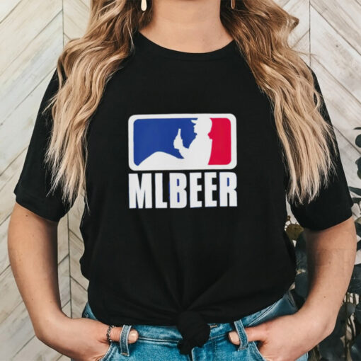 MLBeer MLB parody logo funny baseball and beer lover shirt