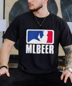 MLBeer MLB parody logo funny baseball and beer lover shirt