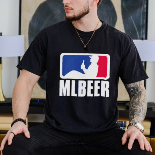 MLBeer MLB parody logo funny baseball and beer lover shirt