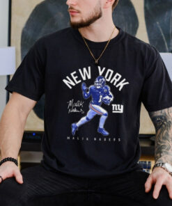 Malik Nabers New York Giants Stiff Arm Signature shirt