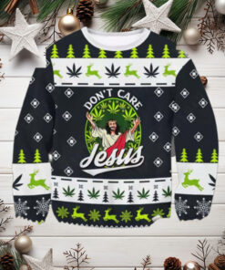 Marijuanas Jesus Cannabis Ugly Christmas Sweater For Holiday 2024 Xmas Gifts