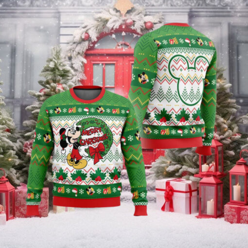 Merry Christmas Mickey Mouse Disney Ugly Christmas Sweater Holiday Gift Ugly Christmas Sweater