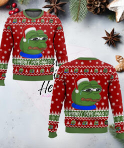 Merry Pepe mas Christmas Ugly Sweater