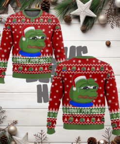 Merry Pepe mas Christmas Ugly Sweater