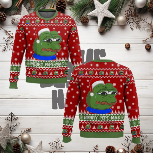 Merry Pepe mas Christmas Ugly Sweater