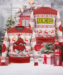 Merry Thiccmas Omni Man Invincible Ugly Christmas Sweater Holiday Gift Ugly Christmas Sweater