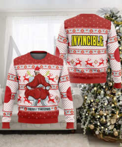 Merry Thiccmas Omni Man Invincible Ugly Christmas Sweater Holiday Gift Ugly Christmas Sweater