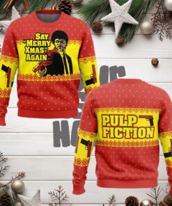 Merry Xmas Again Pulp Fiction Ugly Christmas Sweater