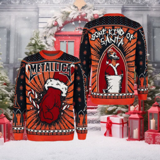 Metallica St Anger Some Kind Of Santa Christmas Style Holiday Merch Ugly Christmas Sweater Gift For Holiday