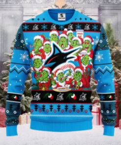 Miami Marlins 12 Grinch Xmas Day Ugly Christmas Sweater