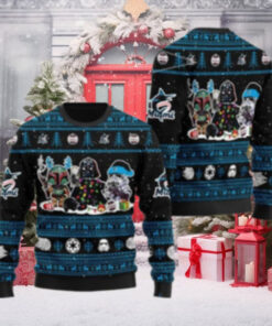 Miami Marlins Star Wars Bounty Hunters Ugly Christmas Sweater