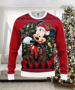 Mice Noel Style Mickey Santa Hat Disney Ugly Christmas Sweater Gift For Holiday 2024