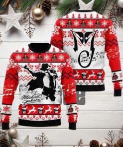 Michael Jackson With Signature Christmas Sweater Chirstmas Gifts 2024 Xmas For Family And Friends Ugly Sweater