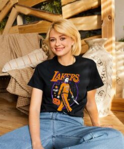 Michael Myers x Los Angeles Lakers NBA Graphic 2024 t shirt