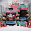 Mickey Mouse Playing NFL Philadelphia Eagles Disney Ugly Christmas Sweater Gift For Holiday 2024