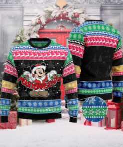 Mickey Merry Christmas Cartoon Disney Ugly Christmas Sweater Gift For Men And Women