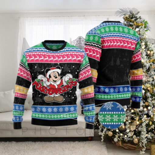 Mickey Merry Christmas Cartoon Disney Ugly Christmas Sweater Gift For Men And Women