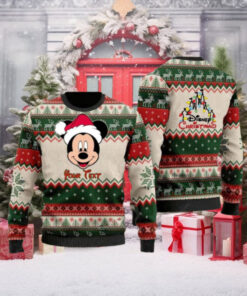 Mickey Santa Personalized Disney Cartoon Lover Christmas Gift Ugly Christmas Sweater