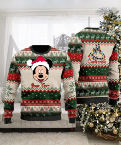 Mickey Santa Personalized Disney Cartoon Lover Christmas Gift Ugly Christmas Sweater