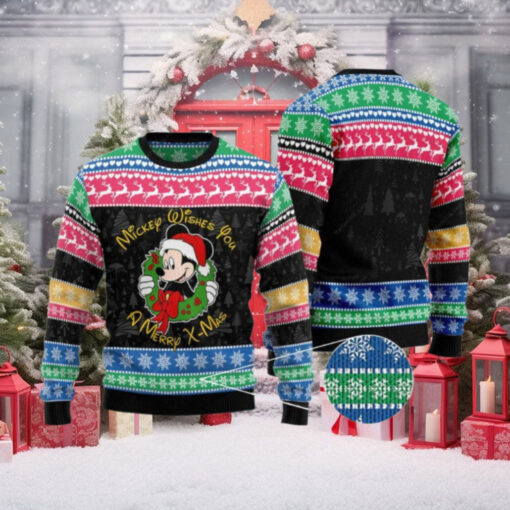 Mickey Wishes You A Merry Xmas Disney Ugly Christmas Sweater