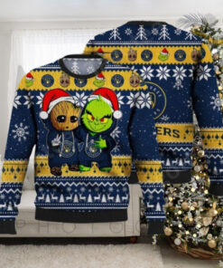 Milwaukee Brewers Groot And Grinch Ugly Christmas Sweater