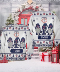 Minnesota Twins Gnomes Winter Ugly Christmas Sweater