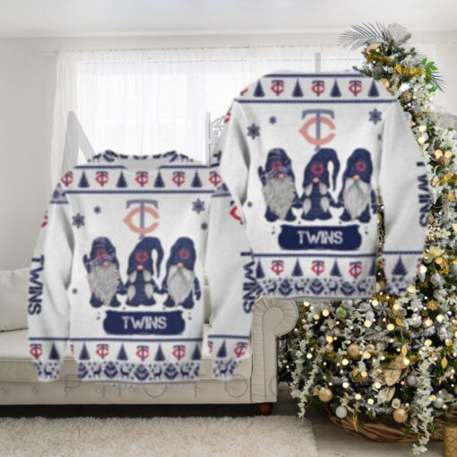 Minnesota Twins Gnomes Winter Ugly Christmas Sweater