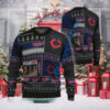 Minnesota Twins Logo Pattern Ugly Christmas Sweater