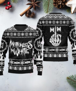 Motionless In White Band Christmas Sweater Chirstmas Gifts 2024 Xmas For Family And Friends Ugly Sweater