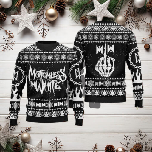 Motionless In White Band Christmas Sweater Chirstmas Gifts 2024 Xmas For Family And Friends Ugly Sweater