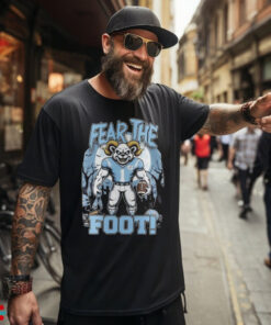 NC Tar Heels Halloween Fear The Foot Football 2024 tshirt (1)