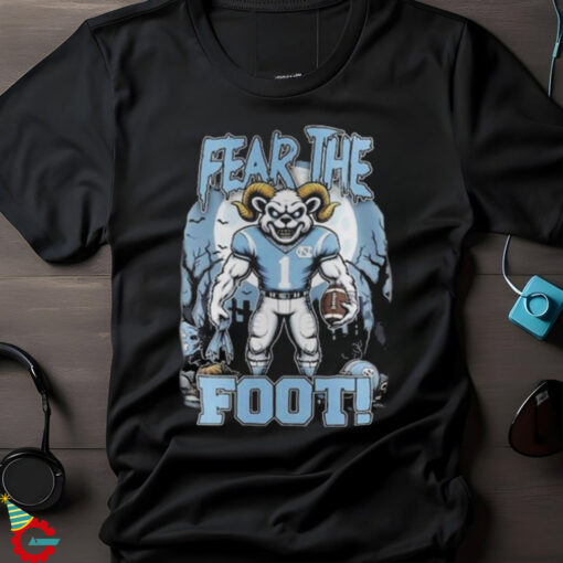 NC Tar Heels Halloween Fear The Foot Football 2024 tshirt (1)