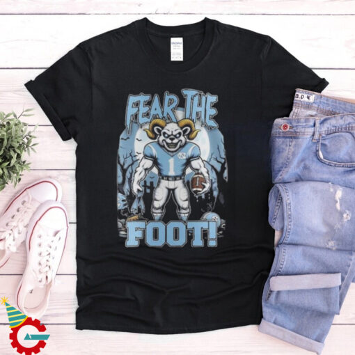 NC Tar Heels Halloween Fear The Foot Football 2024 tshirt (1)