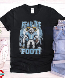 NC Tar Heels Halloween Fear The Foot Football 2024 tshirt