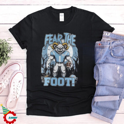 NC Tar Heels Halloween Fear The Foot Football 2024 tshirt